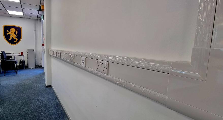 Dado Trunking and Network cabling Installation in Liverpool - RR Electrical